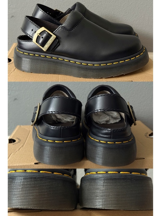 DR. Martens Laketen Atlas Slingback Platform Mules $150 Black Worn Once 31525001 - Picture 9 of 15